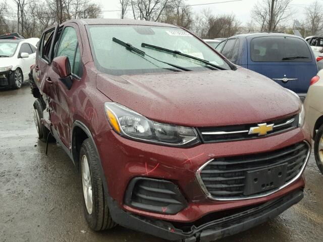 3GNCJNSB8HL270654 - 2017 CHEVROLET TRAX LS RED photo 1