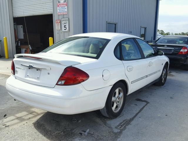 1FAFP55S91A123911 - 2001 FORD TAURUS SES WHITE photo 4