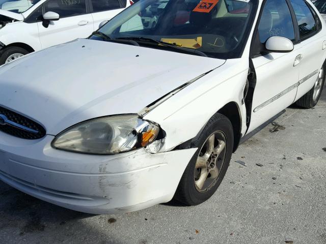 1FAFP55S91A123911 - 2001 FORD TAURUS SES WHITE photo 9
