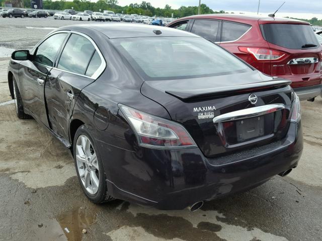 1N4AA5AP6CC843736 - 2012 NISSAN MAXIMA S BLACK photo 3