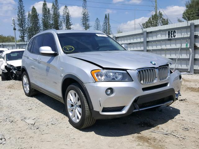 5UXWX9C52D0A20551 - 2013 BMW X3 XDRIVE2 SILVER photo 1