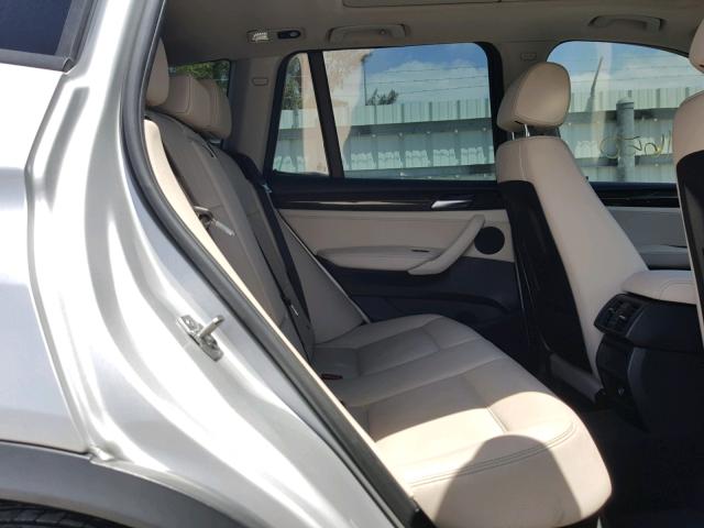 5UXWX9C52D0A20551 - 2013 BMW X3 XDRIVE2 SILVER photo 6
