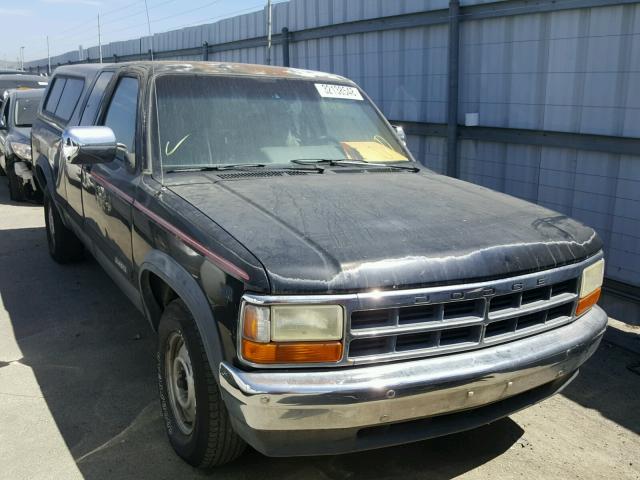 1B7GL23Y4RS612061 - 1994 DODGE DAKOTA BLACK photo 1