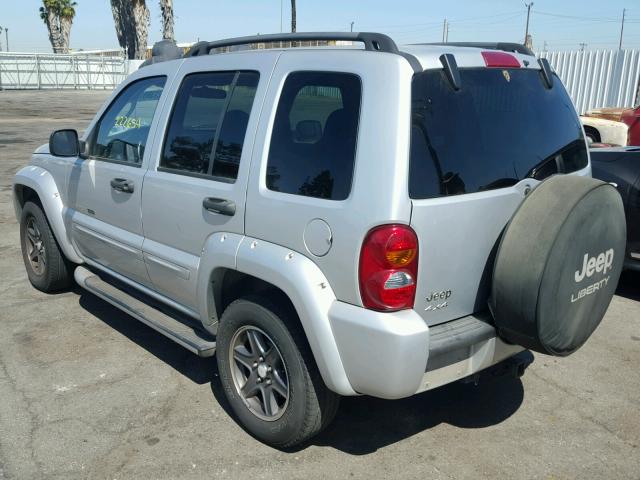 1J8GL38K92W365847 - 2002 JEEP LIBERTY RE SILVER photo 3