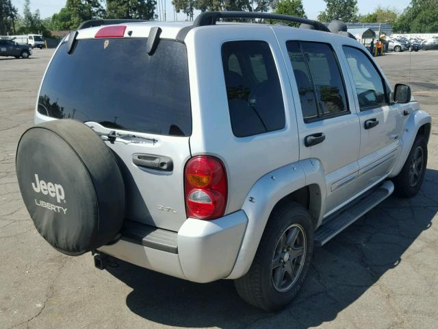 1J8GL38K92W365847 - 2002 JEEP LIBERTY RE SILVER photo 4