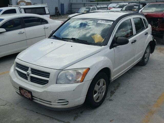 1B3HB28C69D156039 - 2009 DODGE CALIBER SE WHITE photo 2