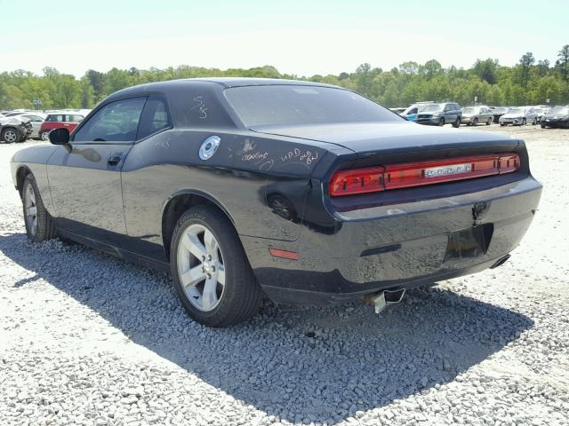 2C3CDYAG1EH208486 - 2014 DODGE CHALLENGER BLACK photo 3