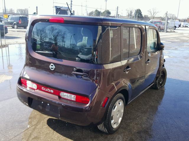 JN8AZ2KR1BT208668 - 2011 NISSAN CUBE BASE PURPLE photo 4