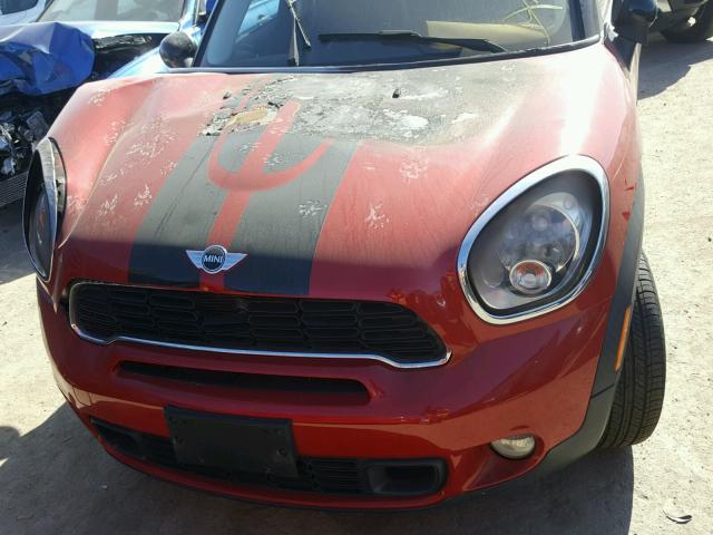 WMWZC3C57DWP23321 - 2013 MINI COOPER S C RED photo 7