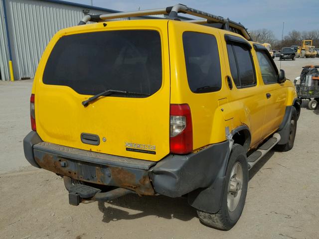 5N1ED28Y82C515177 - 2002 NISSAN XTERRA XE YELLOW photo 4