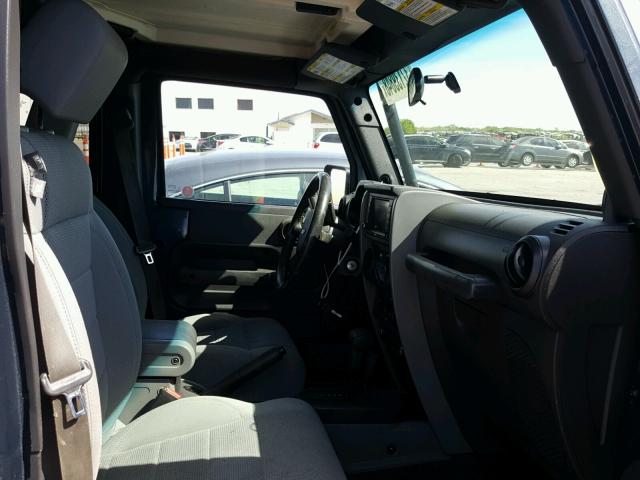 1J8GA59177L224808 - 2007 JEEP WRANGLER S BLUE photo 5