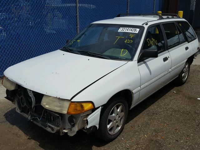 1FAPP15J1PW390864 - 1993 FORD ESCORT LX WHITE photo 2