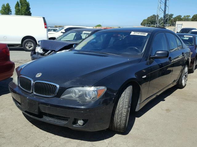WBAHL83597DT09918 - 2007 BMW 7 SERIES BLACK photo 2