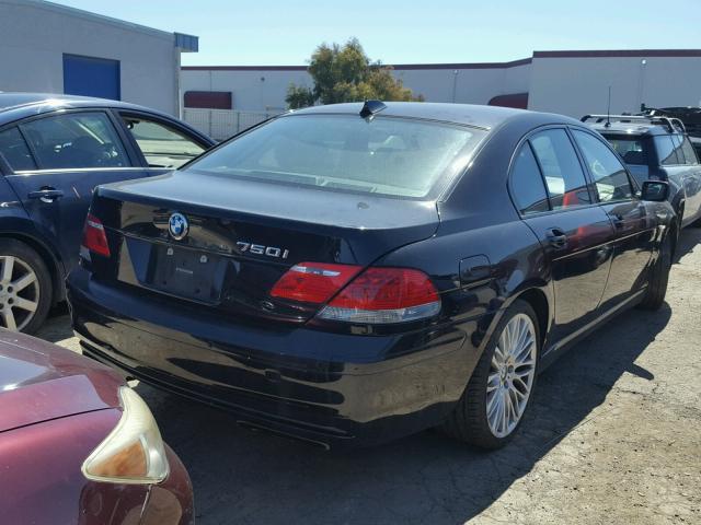 WBAHL83597DT09918 - 2007 BMW 7 SERIES BLACK photo 4