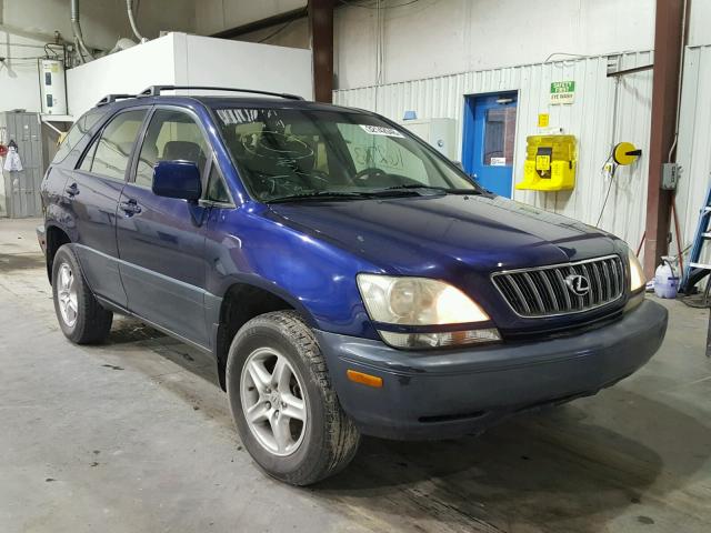 JTJGF10U610083471 - 2001 LEXUS RX 300 BLUE photo 1