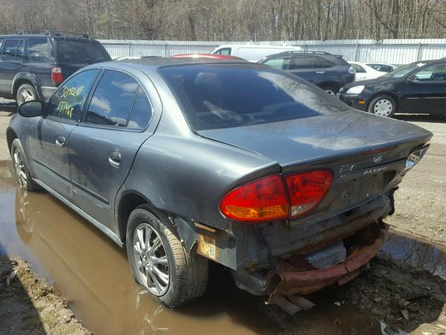 1G3NL52FX3C284798 - 2003 OLDSMOBILE ALERO GL GRAY photo 3