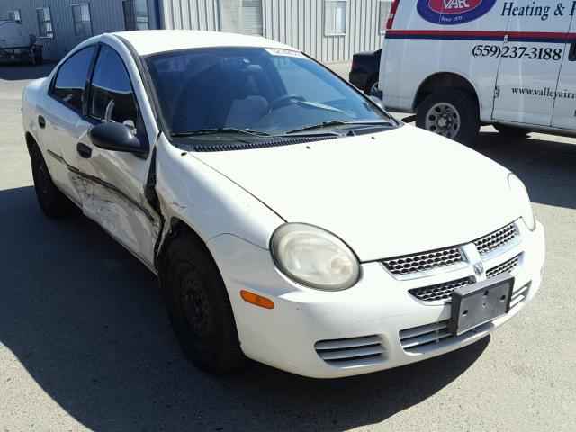 1B3ES26C83D100097 - 2003 DODGE NEON SE WHITE photo 1