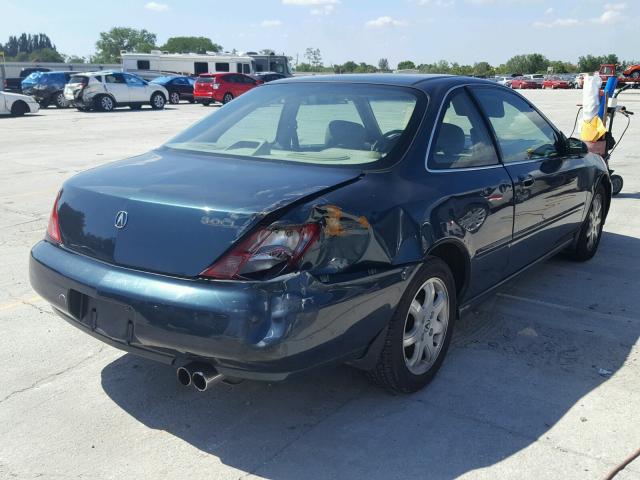 19UYA2255WL005739 - 1998 ACURA 3.0CL GREEN photo 4