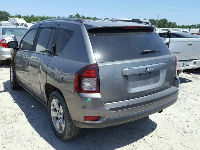 1C4NJCBB5ED535408 - 2014 JEEP COMPASS SP GRAY photo 3