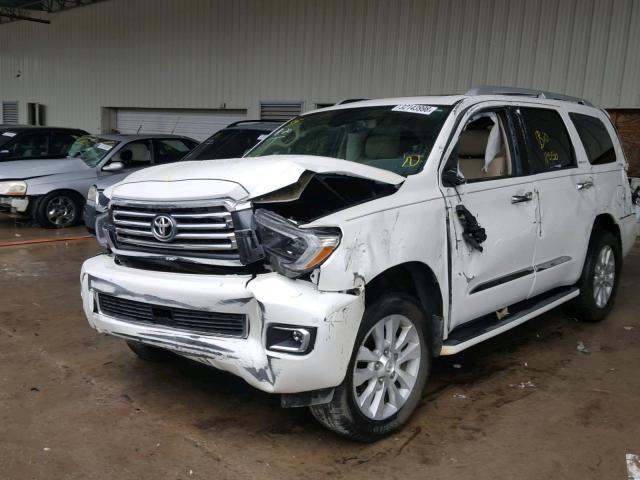 5TDDY5G19JS156445 - 2018 TOYOTA SEQUOIA PL WHITE photo 2