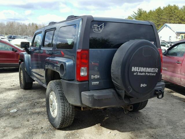 5GTDN136968321272 - 2006 HUMMER H3 BLUE photo 3