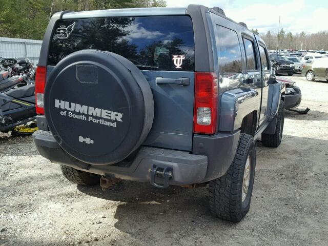 5GTDN136968321272 - 2006 HUMMER H3 BLUE photo 4