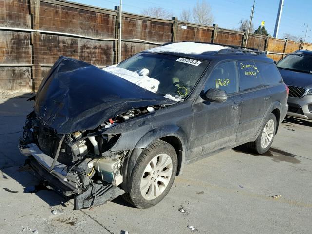 4S4BP86C584343598 - 2008 SUBARU OUTBACK 3. BLACK photo 2