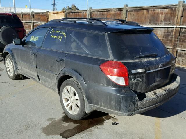 4S4BP86C584343598 - 2008 SUBARU OUTBACK 3. BLACK photo 3