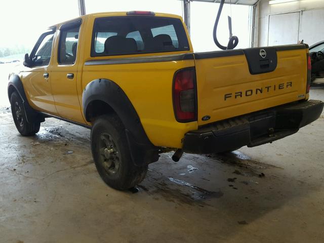 1N6ED27T43C413481 - 2003 NISSAN FRONTIER C YELLOW photo 3