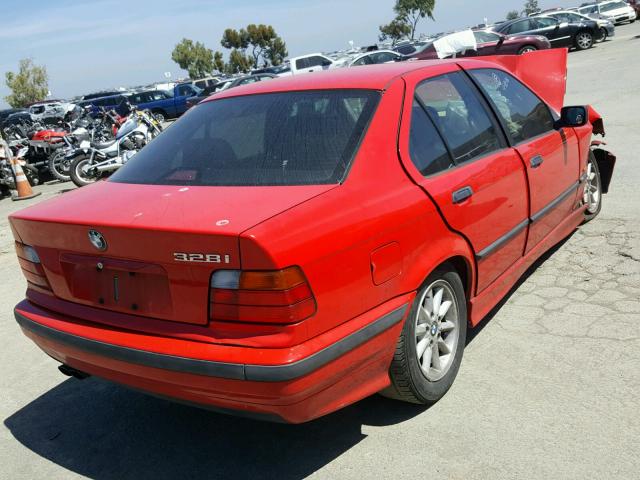 WBACD4324WAV57273 - 1998 BMW 328 I AUTO RED photo 4