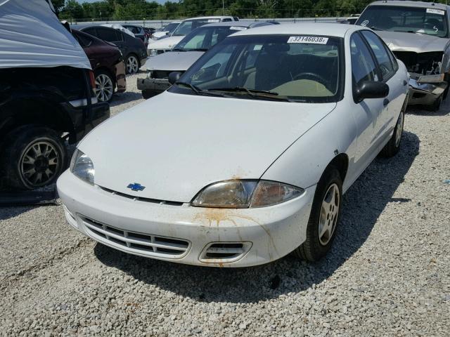 1G1JC524917333825 - 2001 CHEVROLET CAVALIER B WHITE photo 2