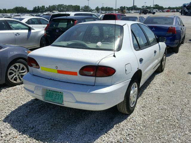 1G1JC524917333825 - 2001 CHEVROLET CAVALIER B WHITE photo 4