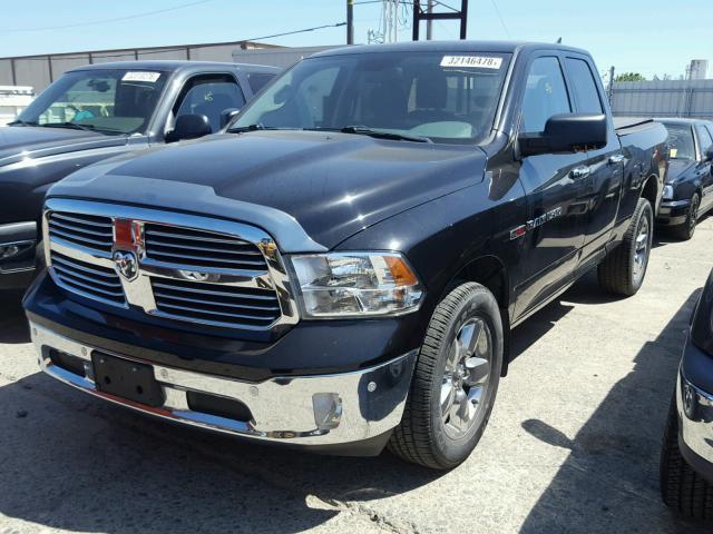 1C6RR7GMXES279569 - 2014 RAM 1500 SLT BLACK photo 2