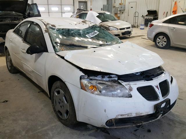 1G2ZF55B364253509 - 2006 PONTIAC G6 SE WHITE photo 1