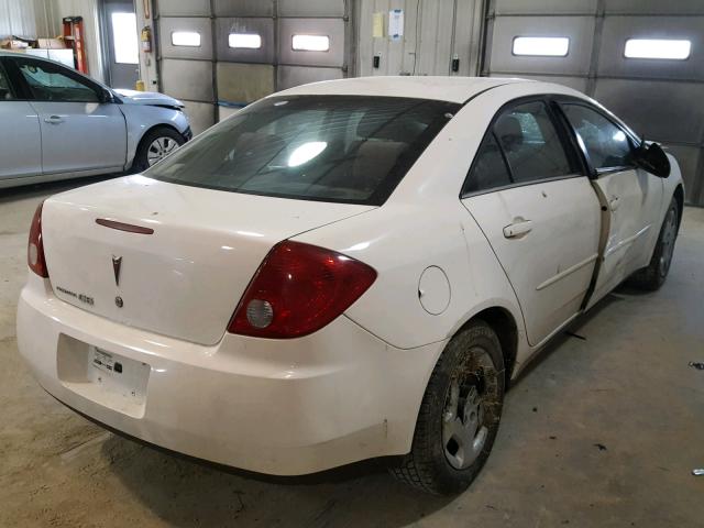 1G2ZF55B364253509 - 2006 PONTIAC G6 SE WHITE photo 4