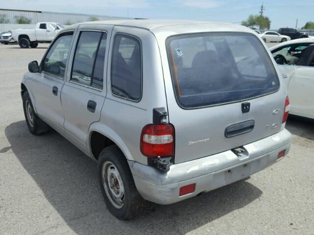 KNDJB723715053779 - 2001 KIA SPORTAGE GRAY photo 3