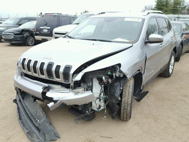 1C4PJMCS9FW745416 - 2015 JEEP CHEROKEE L SILVER photo 2