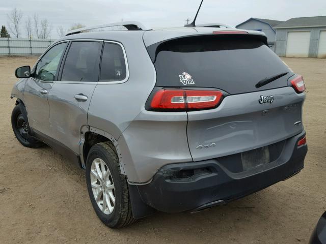 1C4PJMCS9FW745416 - 2015 JEEP CHEROKEE L SILVER photo 3