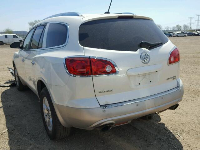 5GALRBED2AJ153504 - 2010 BUICK ENCLAVE CX WHITE photo 3