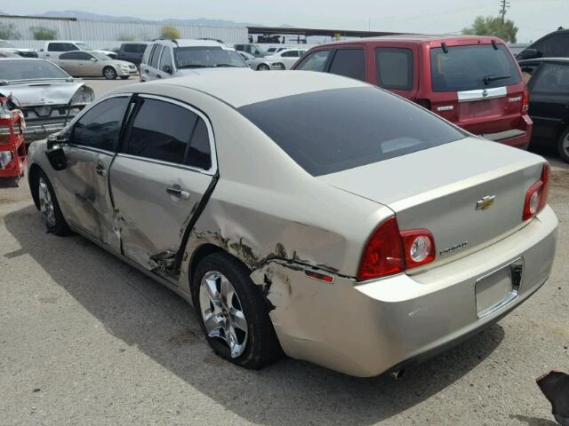 1G1ZC5EB4AF254226 - 2010 CHEVROLET MALIBU 1LT 金色 照片 3