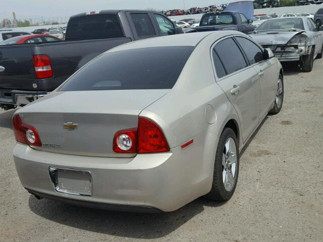 1G1ZC5EB4AF254226 - 2010 CHEVROLET MALIBU 1LT 金色 照片 4