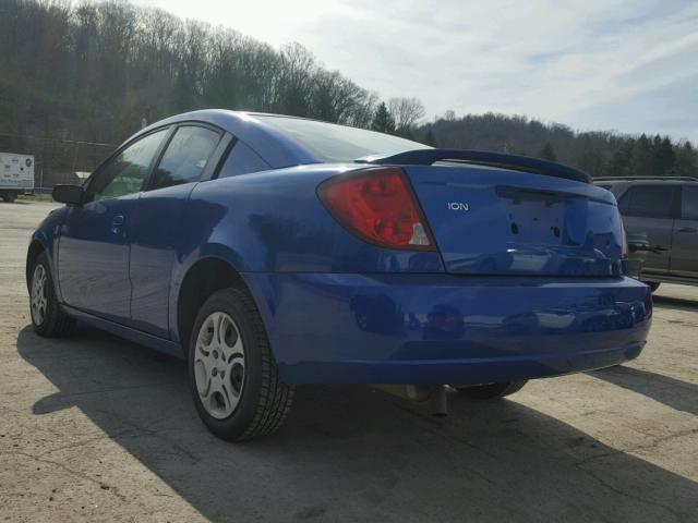 1G8AN12F84Z206871 - 2004 SATURN ION LEVEL BLUE photo 3