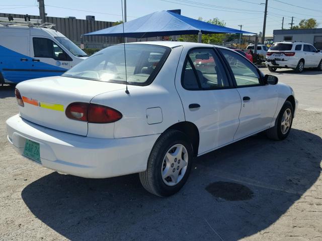 1G1JC524017390947 - 2001 CHEVROLET CAVALIER B WHITE photo 4