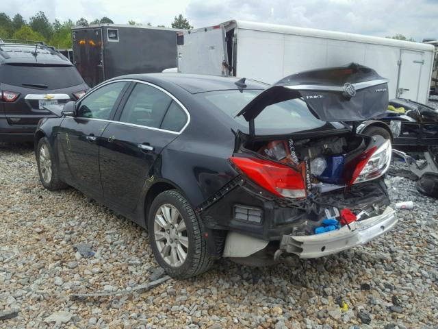 2G4GS5ER2D9137221 - 2013 BUICK REGAL PREM BLACK photo 3