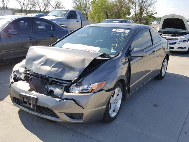 2HGFG12968H571895 - 2008 HONDA CIVIC EXL GRAY photo 2