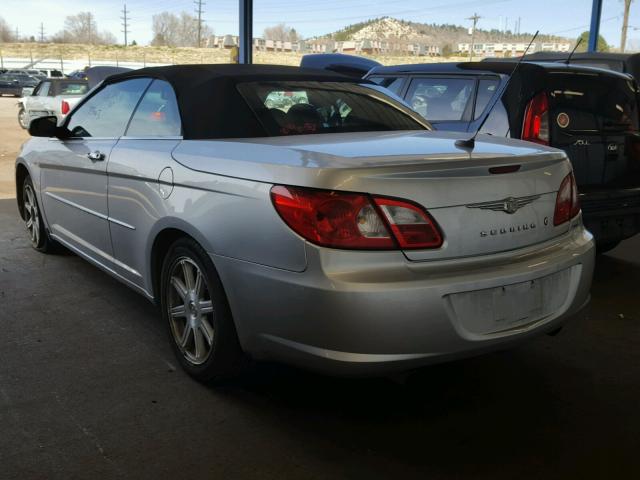 1C3LC65M68N264264 - 2008 CHRYSLER SEBRING LI SILVER photo 3