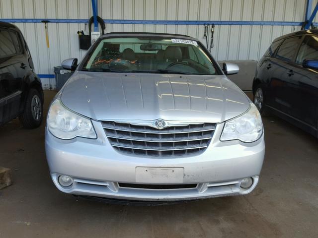 1C3LC65M68N264264 - 2008 CHRYSLER SEBRING LI SILVER photo 9