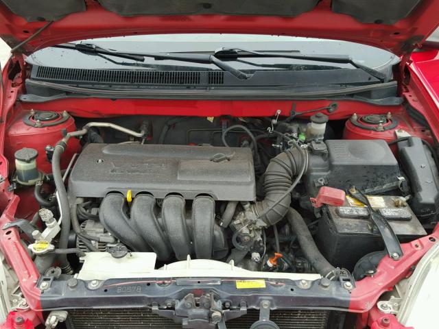 2T1KR32E83C082126 - 2003 TOYOTA COROLLA MA RED photo 7