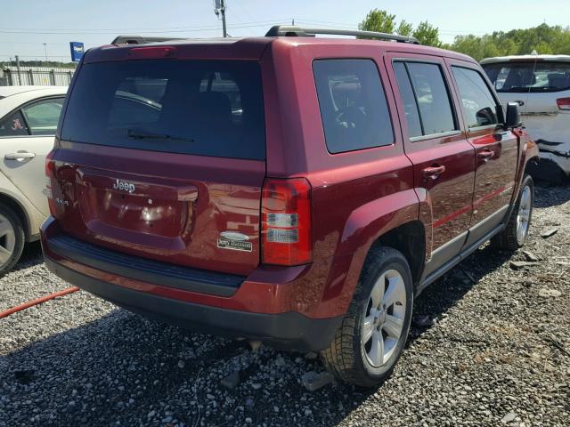 1J4NF1GB1BD206449 - 2011 JEEP PATRIOT SP RED photo 4