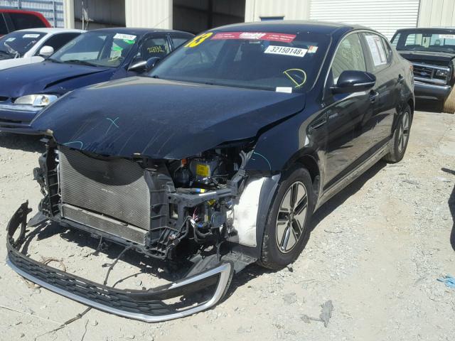 KNAGM4AD2D5045071 - 2013 KIA OPTIMA HYB BLACK photo 2